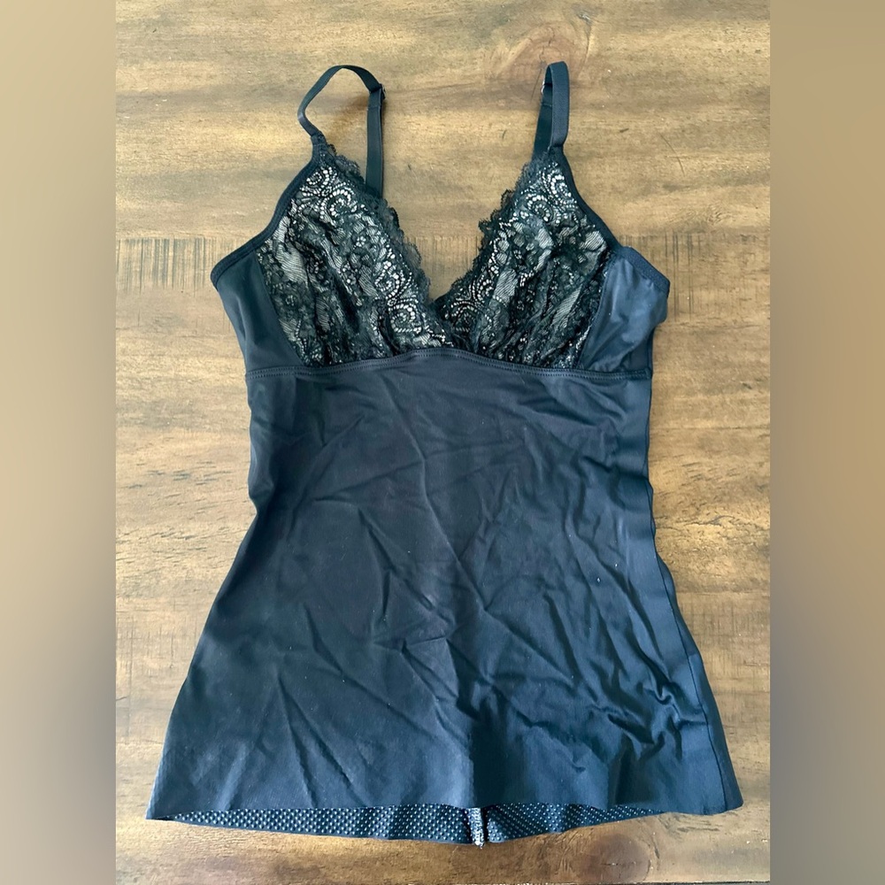 Ruby Ribbon Shaping Camisole Lace‎ Bust Black Size 30 Style #1749